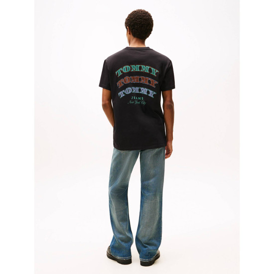 Tommy Hilfiger Ανδρική κοντομάνικη μπλούζα Dollar Stack Logo Regular T-shirt